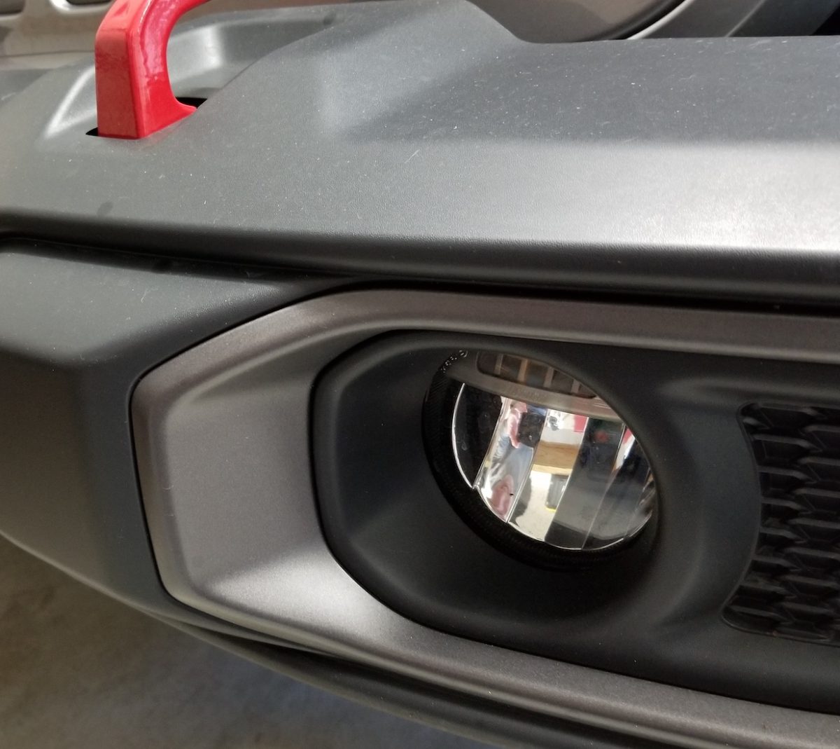 2018 JLU Rubicon Take Off Plastic Bumpers with tow hooks and LED fog